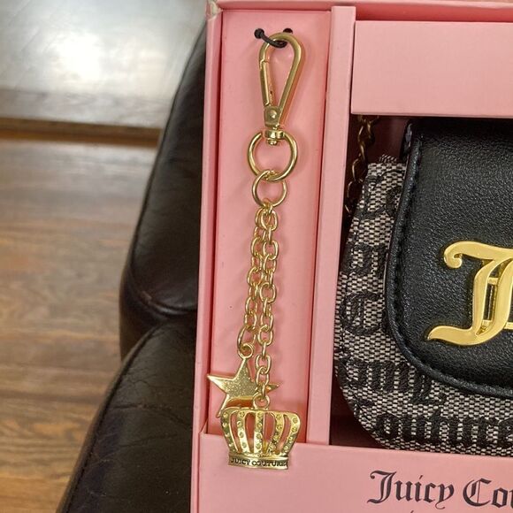 Juicy Couture Mini Crossbody Bag w/ Keychain Set - Picture 2 of 5